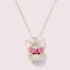 NEW Kate Spade Francois French Bulldog Necklace